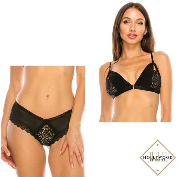 Other - Lace & Mesh Bralette & Bikini Set